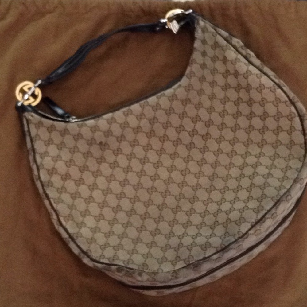 Authentic large Gucci hobo bag